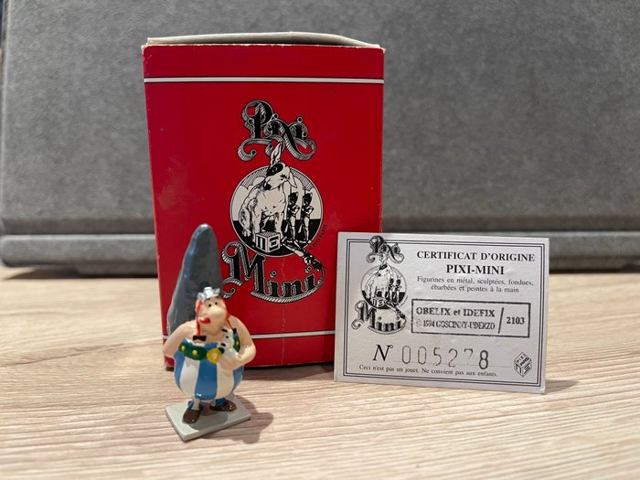 Pixi Paris - Miniature figurine - Obelix et idefix - 2103 - Metal