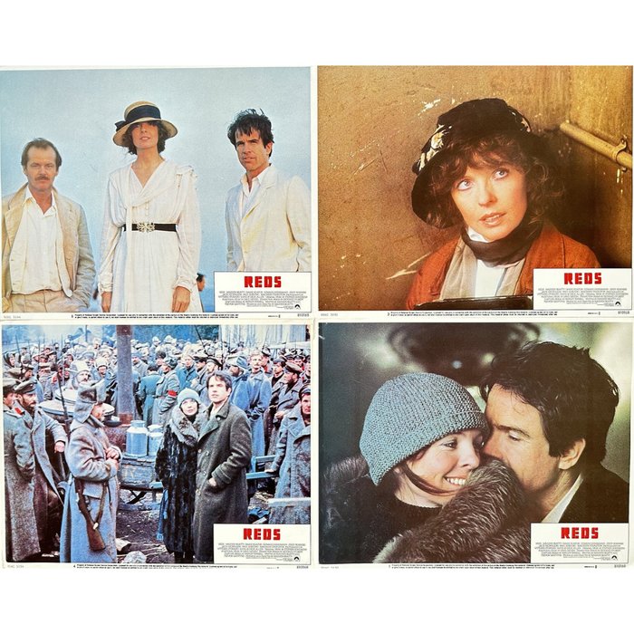 Vittorio Storado (1940) - Set of 4 Large Press Photos - Reds - Diane Keaton - Warren Beatty - Jack Nicholson