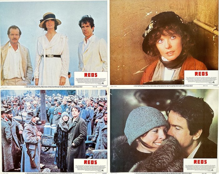 Vittorio Storado (1940) - Set of 4 Large Press Photos - Reds - Diane Keaton - Warren Beatty - Jack Nicholson