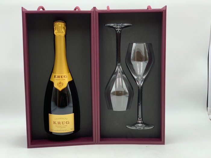 Krug Grande Cuvée 171 Ème Édition with 2 glasses "Limited Edition" - Champagne Brut - 1 Flaske (075L)