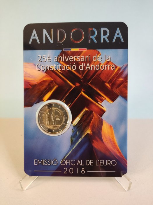 Andorra. 2 Euro 2018/2019 (3 coincards)  (Ingen mindstepris)