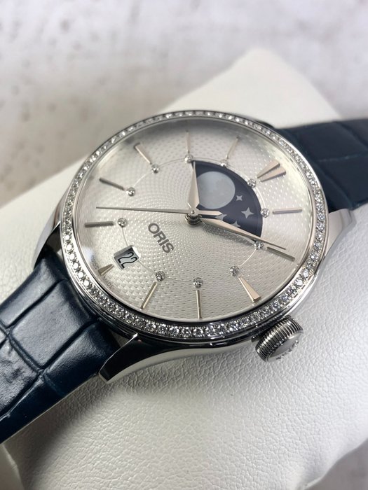 Oris - Artelier Grande Lune Diamonds Automatic 0,576ct - 01 763 7723 4951-07 5 18 66FC - Kvinder - 2011-nu