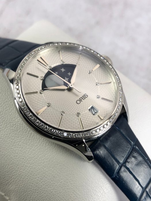 Oris - Artelier Grande Lune Diamonds Automatic 0,576ct - 01 763 7723 4951-07 5 18 66FC - Kvinder - 2011-nu