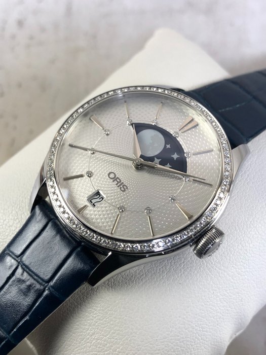 Oris - Artelier Grande Lune Diamonds Automatic 0,576ct - 01 763 7723 4951-07 5 18 66FC - Kvinder - 2011-nu