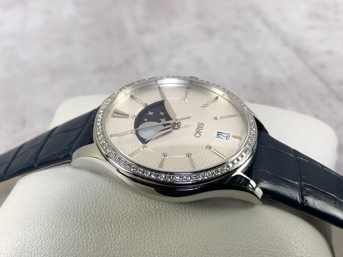 Oris - Artelier Grande Lune Diamonds Automatic 0,576ct - 01 763 7723 4951-07 5 18 66FC - Kvinder - 2011-nu