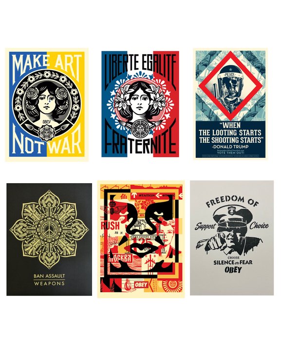 Shepard Fairey (OBEY) - OBEY Art Poster Set - 2000'erne