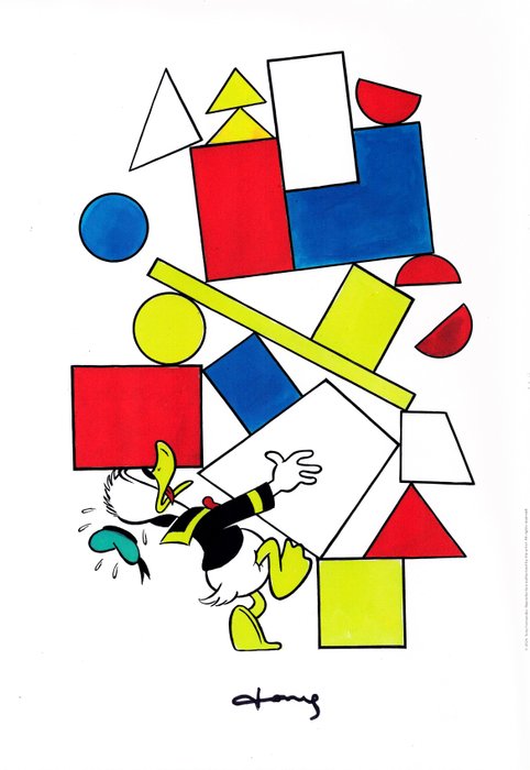 Tony Fernandez - Donald Duck Inspired By Bauhaus Artistic Movement