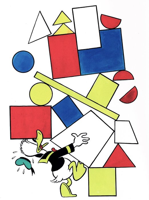 Tony Fernandez - Donald Duck Inspired By Bauhaus Artistic Movement