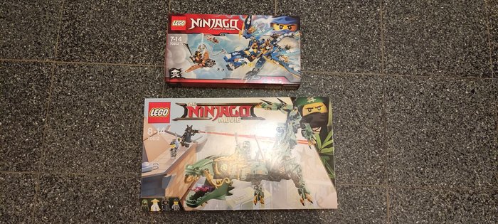 Lego - Ninjago - 70602 - 70612 - Jay's Elemental Dragon and Green Ninja Mech Dragon - NEW