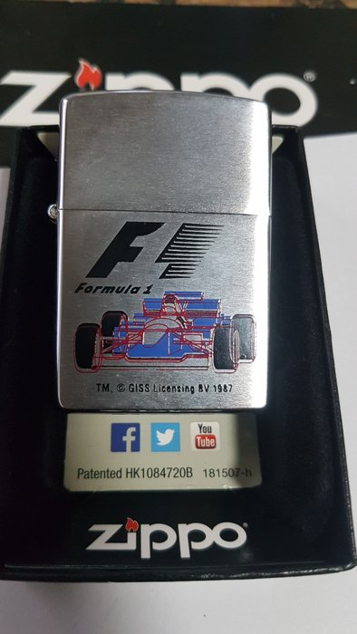 Zippo - Original Zippo Rarität Formula 1 Licensing - Lighter - Chrome