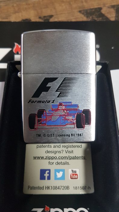 Zippo - Original Zippo Rarität Formula 1 Licensing - Lighter - Chrome