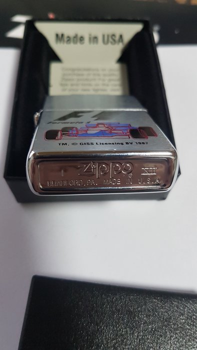 Zippo - Original Zippo Rarität Formula 1 Licensing - Lighter - Chrome