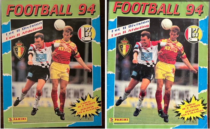 Panini - Football 94 Belgium - 2 Incomplete Album