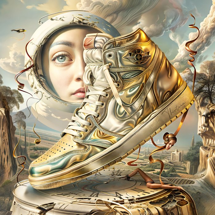 Thirteen - Nike Jordan by Salvador Dali