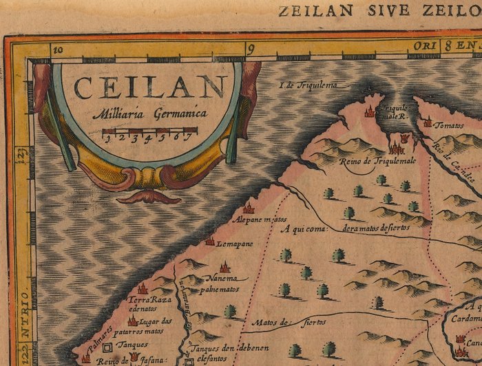 Asien - Sri Lanka/Ceylon; Petrus Kaerius / J.E. Cloppenburgh - Ceilan - 1632