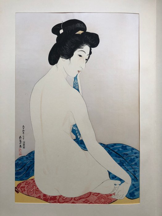 "Yokugo no onna" 浴後の女 (Woman after the Bath) - Goyō Hashiguchi ( 1880 -1921) - Japan