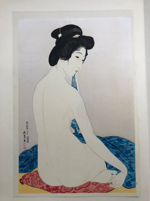 "Yokugo no onna" 浴後の女 (Woman after the Bath) - Goyō Hashiguchi ( 1880 -1921) - Japan