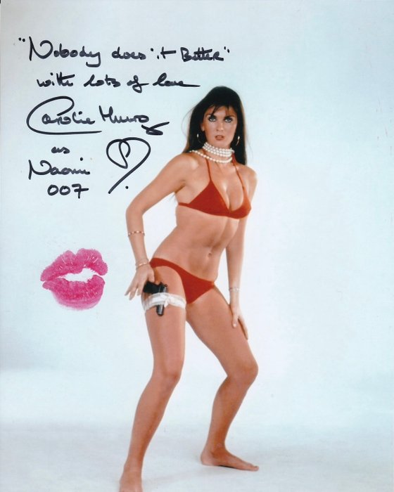 James Bond 007: The Spy Who Loved Me - Signed and Kissed by Caroline Munro (Naomi)