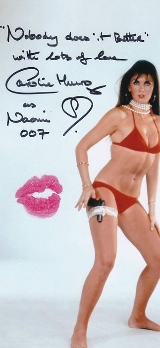 James Bond 007: The Spy Who Loved Me - Signed and Kissed by Caroline Munro (Naomi)