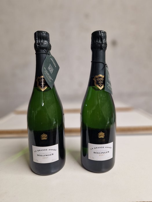 2007 Bollinger La Grande Année - Champagne - 2 Flasker (075 L)