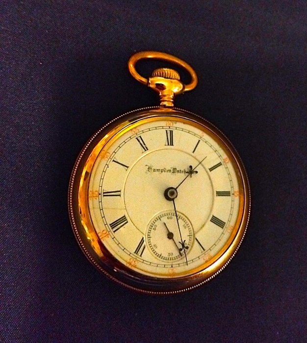 Hampden - 3 - pocket watch - 1850-1900