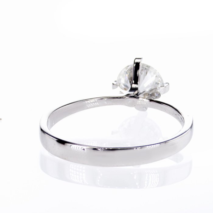 Ingen mindstepris - Forlovelsesring - 14 karat Hvidguld -  1.01ct. tw. Diamant (Natur)