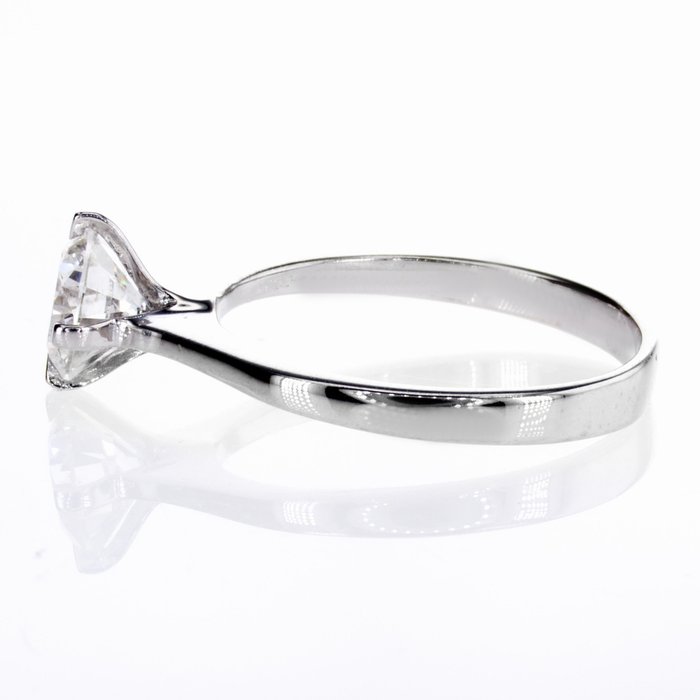 Ingen mindstepris - Forlovelsesring - 14 karat Hvidguld -  1.01ct. tw. Diamant (Natur)