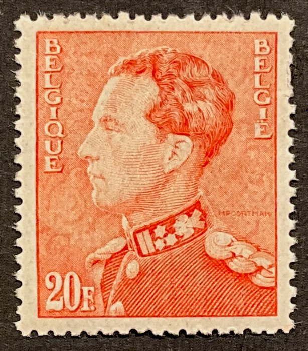 Belgien 1936 - Poortman 20 fr Bleg orange - POSTFRIS - OBP 435Aa