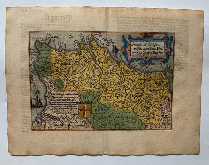 Portugal - Portugal; J. Bussemacher/M. Quad - Portugalliae que olim Lusitania nouissima et exactissima descriptio. - 1581-1600