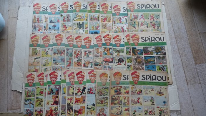 Spirou (magazine) 1947 - Entre n°457 et n°493 - 32 Spirou Magasiner - Første udgave - 1947