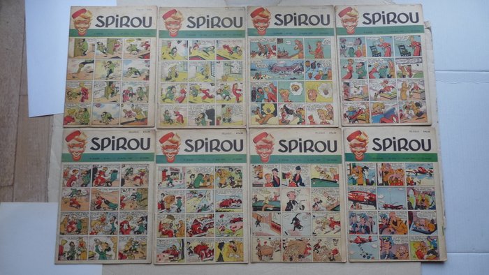 Spirou (magazine) 1947 - Entre n°457 et n°493 - 32 Spirou Magasiner - Første udgave - 1947