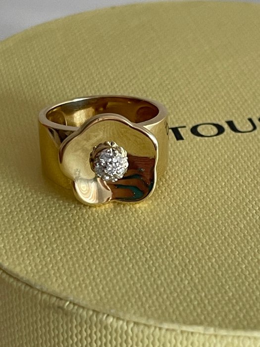 Tous - Ring - 18 kraat Gulguld -  010ct tw Diamant (Natur)  - Diamant