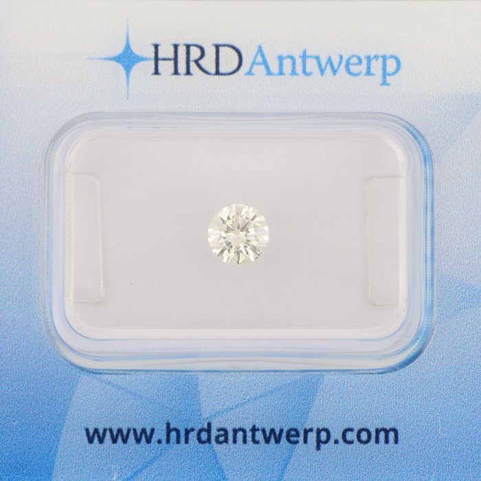 1 pcs Diamant  (Natur)  - 047 ct - Rund - J - SI1 - HRD Antwerpen