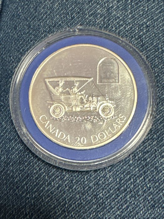 Canada 20 Dollar 2001 - " The Russell Model L Touring Car" - mit Hologramm 1 Oz  (Ingen mindstepris)