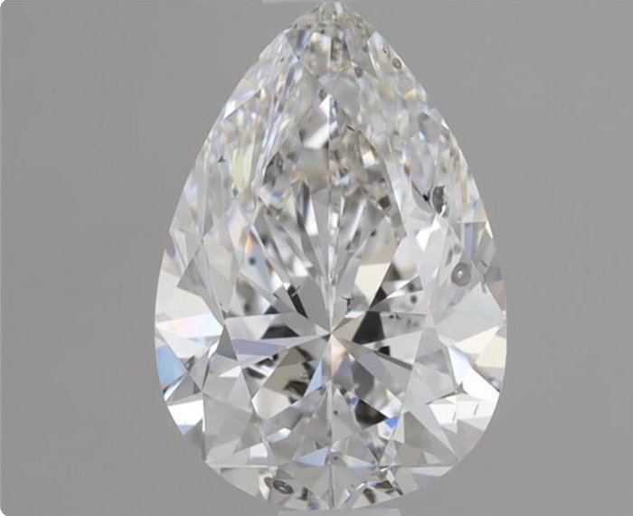 1 pcs Diamant  (Natur)  - 1.00 ct - Pære - E - SI2 - Gemological Institute of America (GIA)