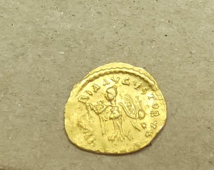 Byzantinske rige Anastasius I (AD 491-518) Tremissis Constantinople - VICTORIA AVGVSTORVM