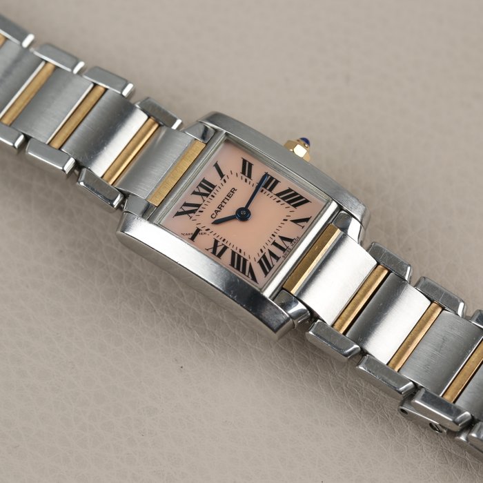 Cartier - Tank Française - Mother of pearl dial - 2384 - Kvinder - 1990-1999