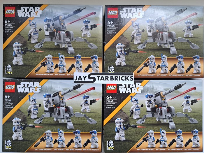 Lego - Star Wars - 75345 - 4x Clone Trooper Battle Pack - 2000-2010