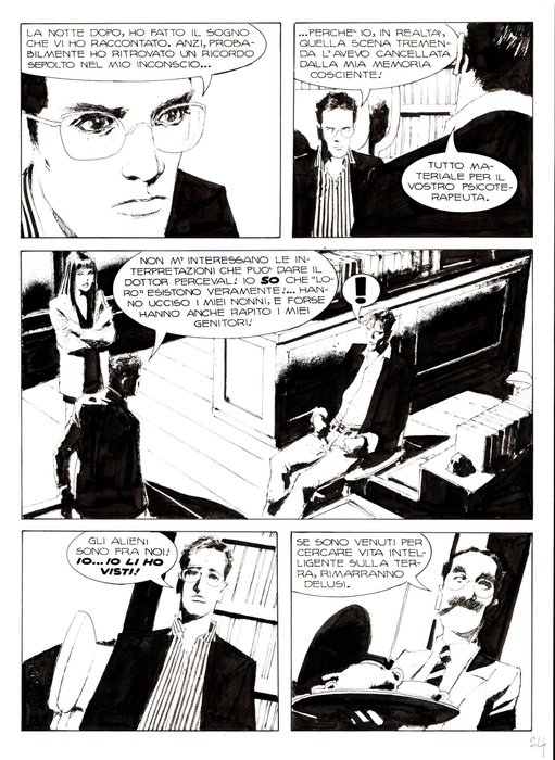 Roi, Corrado - 2 Original page - Dylan Dog #259 - "Da una lontana galassia" - 2008