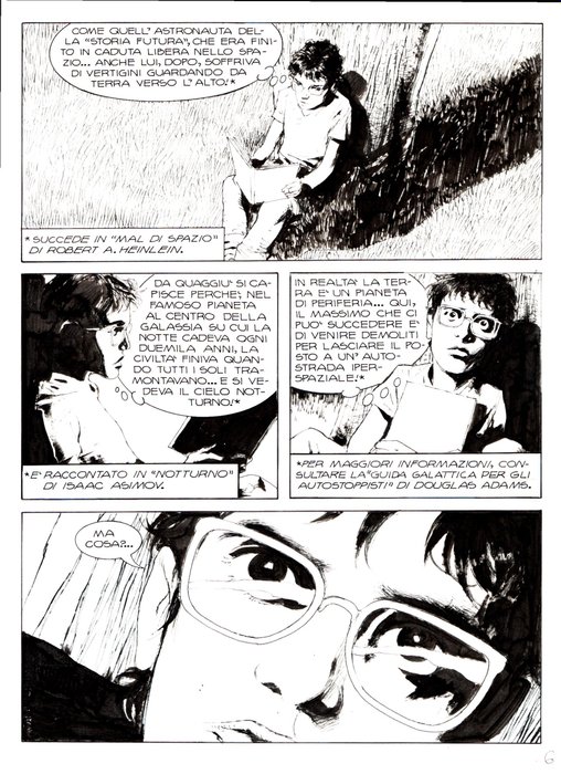 Roi, Corrado - 2 Original page - Dylan Dog #259 - "Da una lontana galassia" - 2008