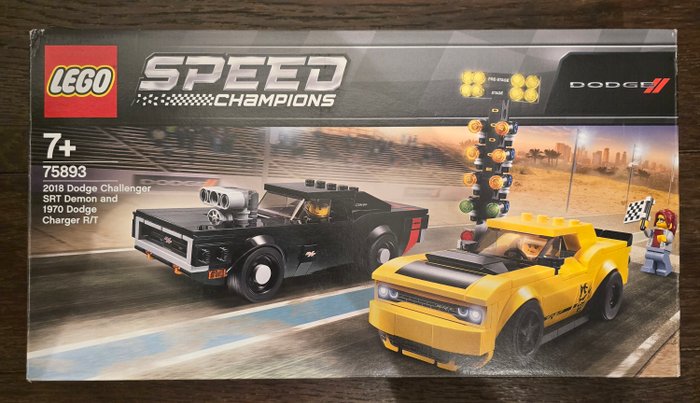 Lego - Speedchampions - 75893 - 2018 Dodge Challenger SRT Demon en 1970 Dodge Charger R/T - 2010-2020 - Holland