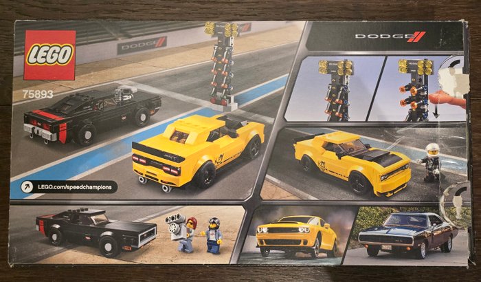 Lego - Speedchampions - 75893 - 2018 Dodge Challenger SRT Demon en 1970 Dodge Charger R/T - 2010-2020 - Holland