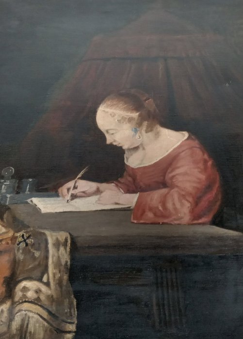 Hollandse School (XX) - Schrijvende vrouw