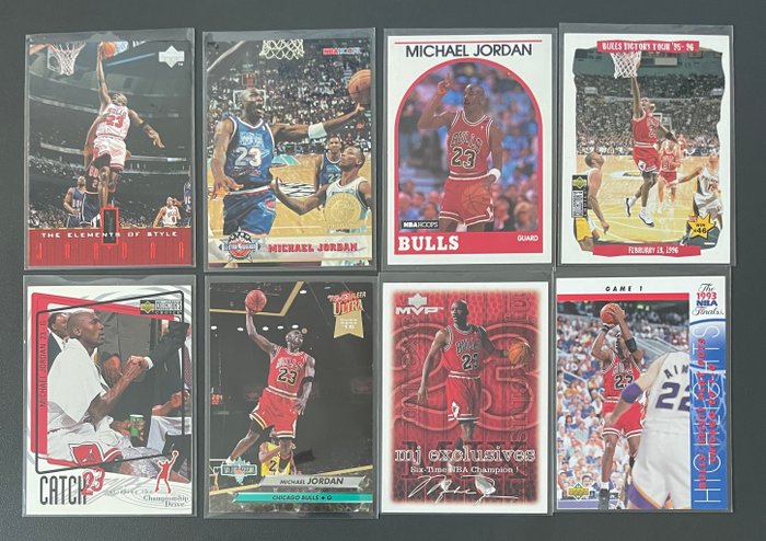 1989 to 2023 - NBA - Stars  Rookies Collection (40 cards) - Michael Jordan 8x  Booker /99 Prizm Rookies: Kobe Wembanyama Lebron Anthony Edwards - 1 Mixed collection