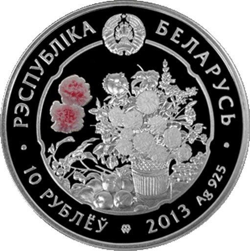 Hviderusland. 10 Roubles 2013 Lilia, Proof  (Ingen mindstepris)