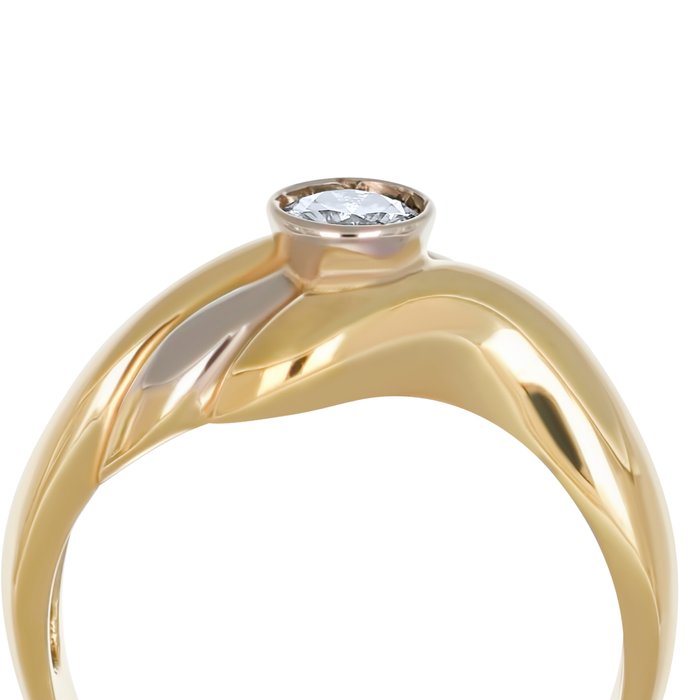 Ring - 18 kraat Gulguld, Hvidguld -  0.35ct. tw. Diamant (Natur)