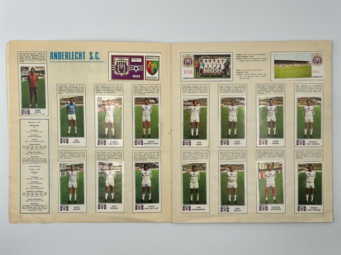 Panini - Football 76 Belgium - 1 Complete Album