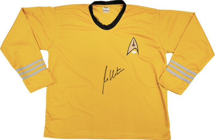 Star Trek - William Shatner - Signed Gold Star Trek Uniform Captain Kirk - JSA COA