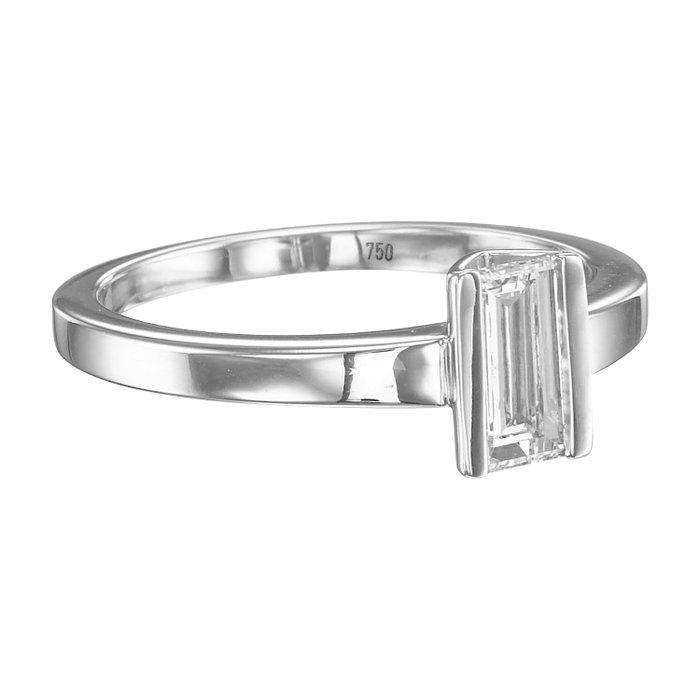 18 kraat Hvidguld - Ring - 0.58 ct Diamant