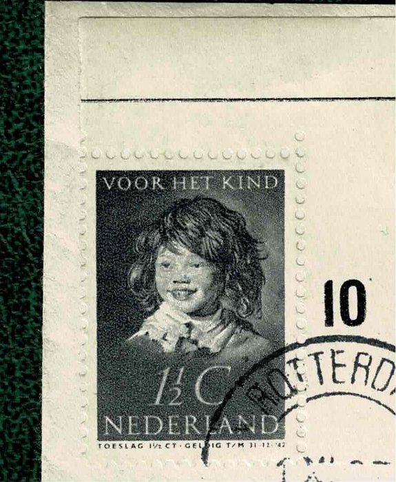 Holland 1937 - FDC / Første stemplingsdag af børnefrimærkeudgivelse 1937 efter et maleri af Frans Hals med - NVPH 300 - 304